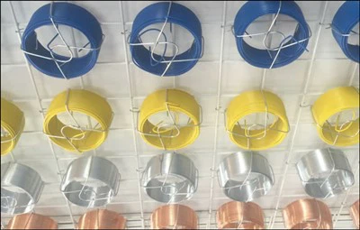 Gwifren haearn galfanedig wedi'i gorchuddio â PVC